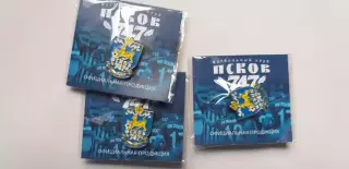 три значка ФК Псков -747.....