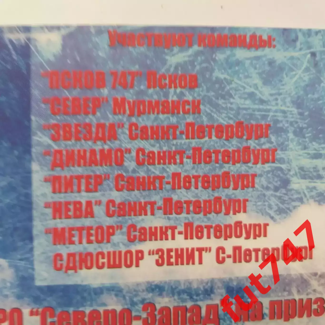 2014 год 15 зимний турнир МРО Северо-Запад 2