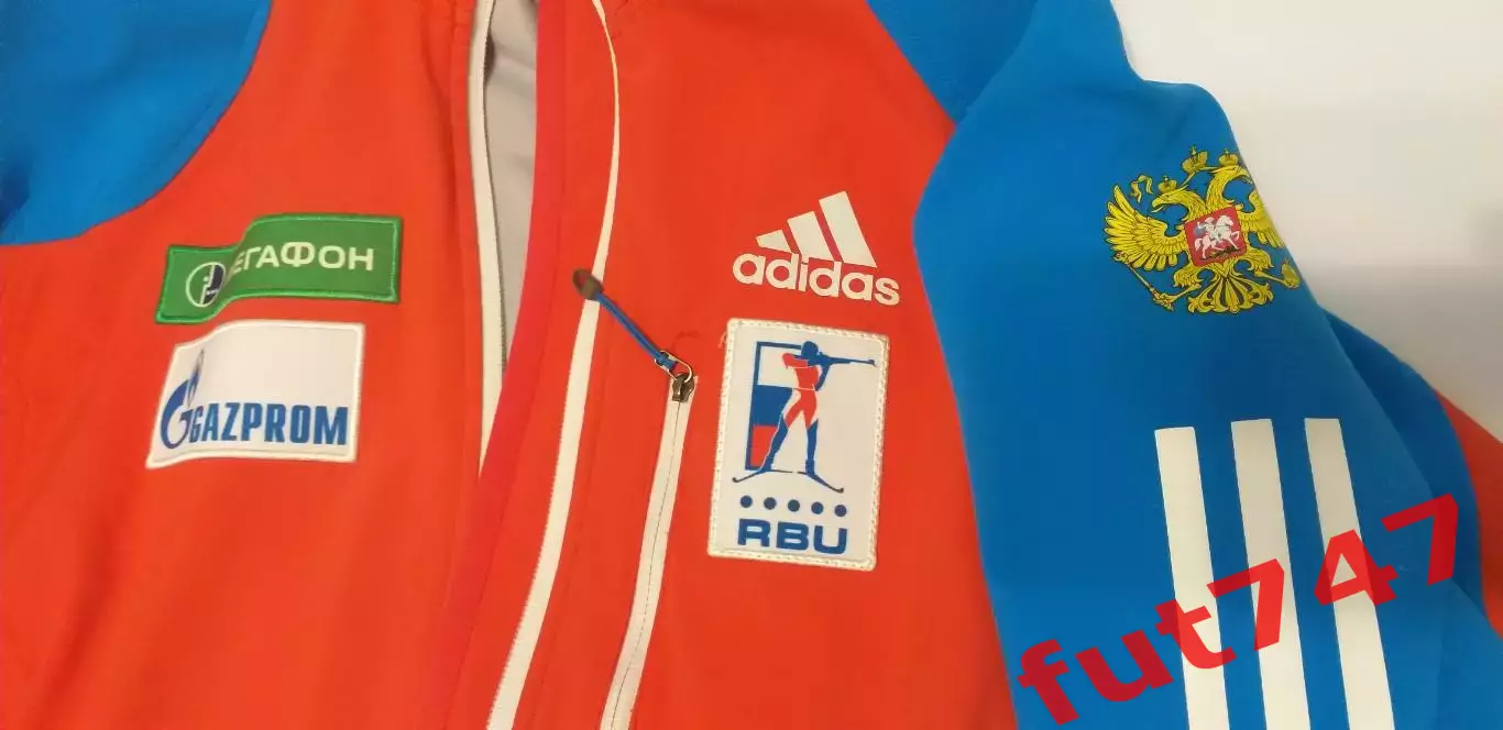 куртка оригинальная официальная adidas сборной России по биатлону мало б.у. 1