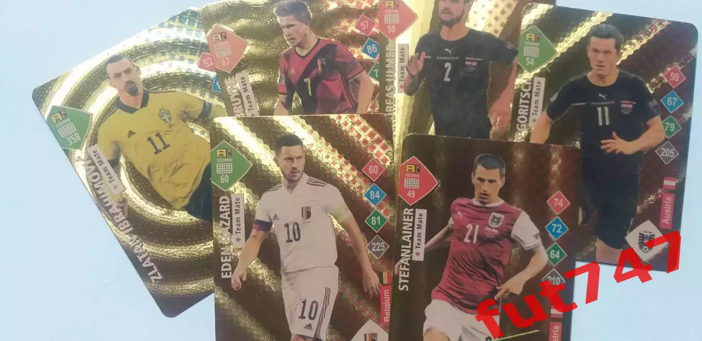 карточки Футбольные WORLD FOOTBALL STARS.1 упаковка 10 штук 2