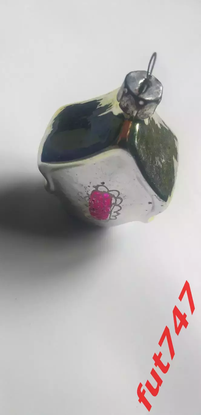 елочная игрушка СССР домик редкий 3