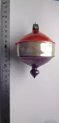 советская елочная игрушка СССР редкая старая .....юла большая......