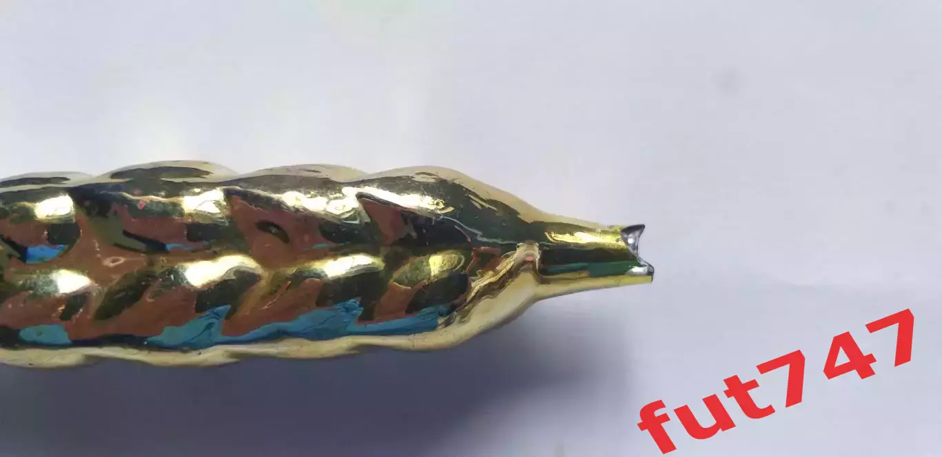 елочная игрушка СССР старая ....(стекло) 1950-е..колос зерна.... 1
