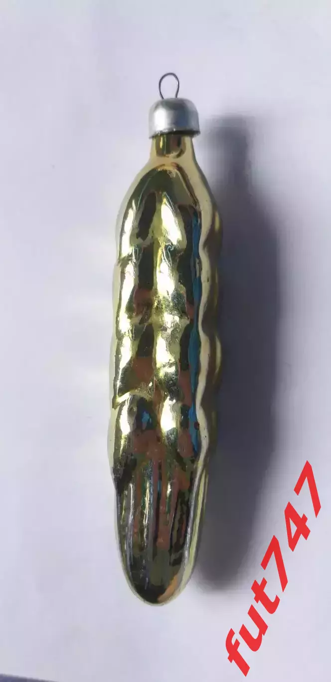 елочная игрушка СССР старая ....(стекло) 1950-е..колос зерна.... 2