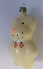 елочная игрушка СССР старая..... щенок с медалями 70-е каталог.....