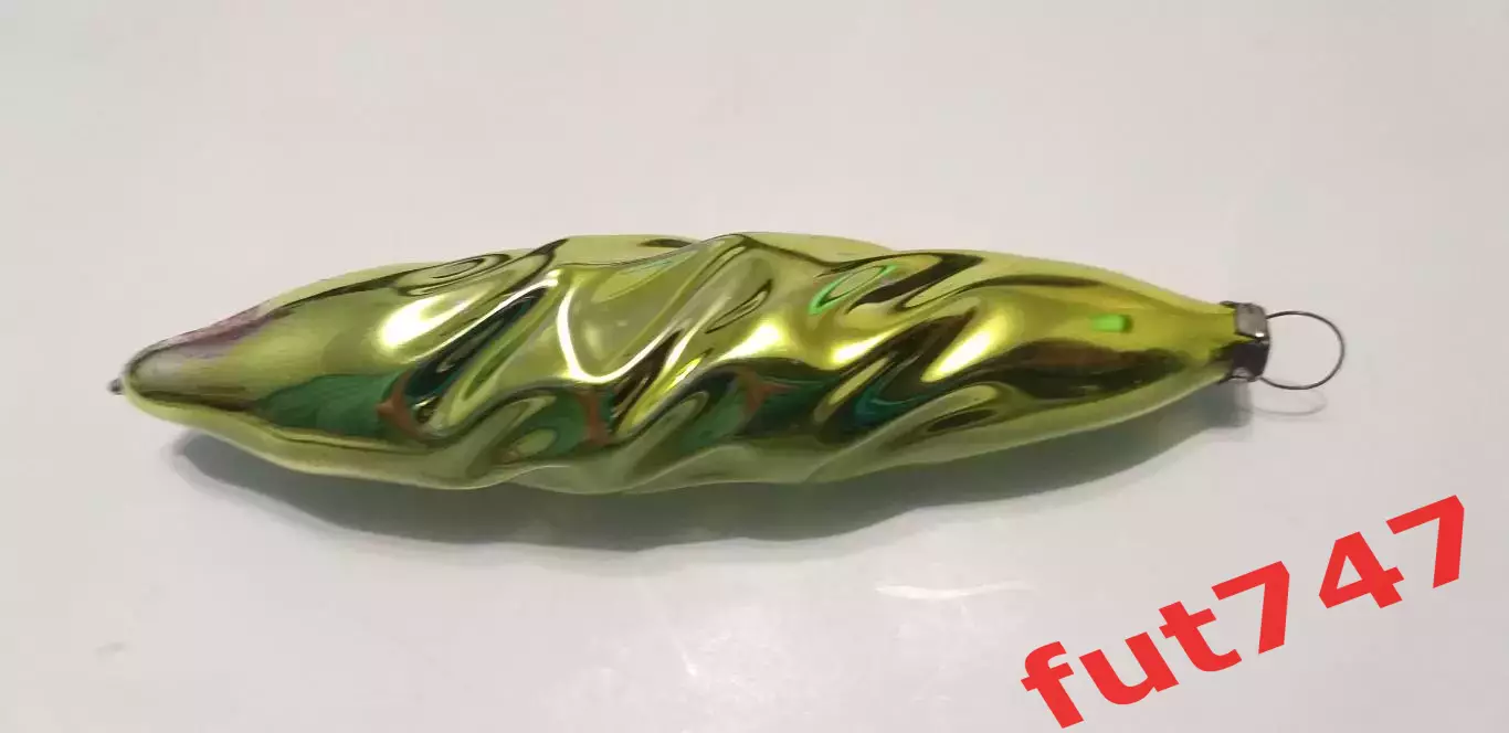 большая красивая елочная игрушка СССР ...стекло сосулька ......