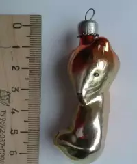 красивая елочная игрушка СССР куница ласка......редкая