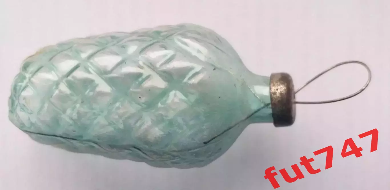 елочная игрушка стекло шишка редкая старая прозрачная......