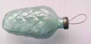 елочная игрушка стекло шишка редкая старая прозрачная......