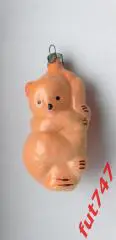 СССР елочная игрушка старая.......мишка на березе