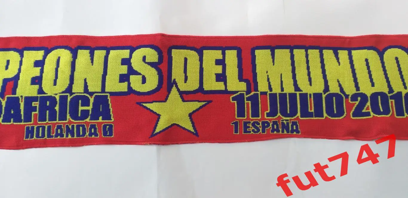 шарф из коллекции финал ЧМ 2010 г.Испания чемпион Нидерланды 1-0....оригинал 4