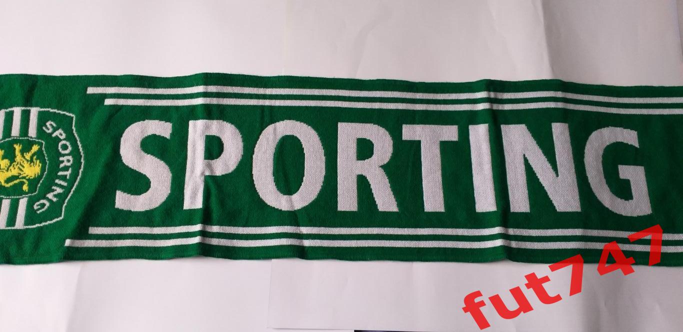 шарф из коллекции..... ФК Спортинг Португалия.....оригинал.....состояние нового 1