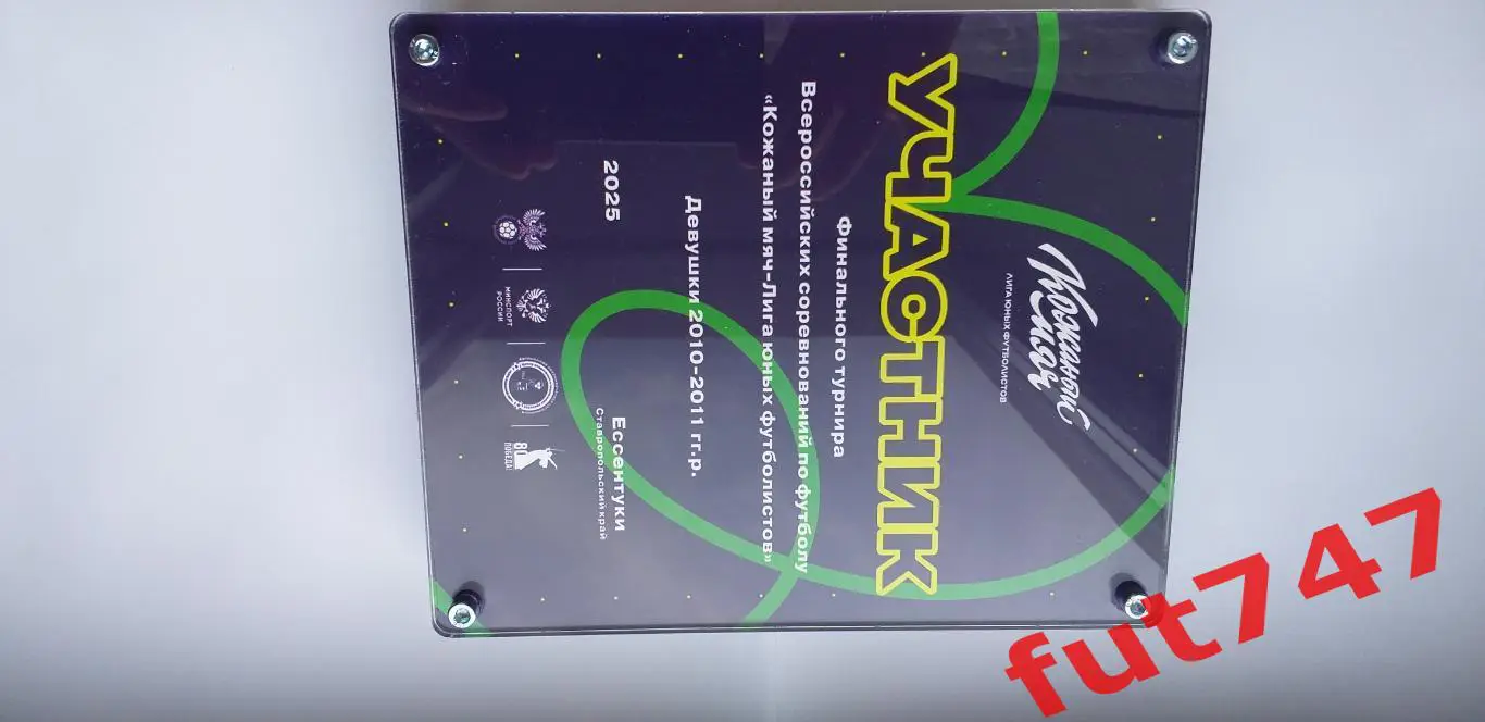 памятный приз команде участнику турнира Кожаный мяч 1