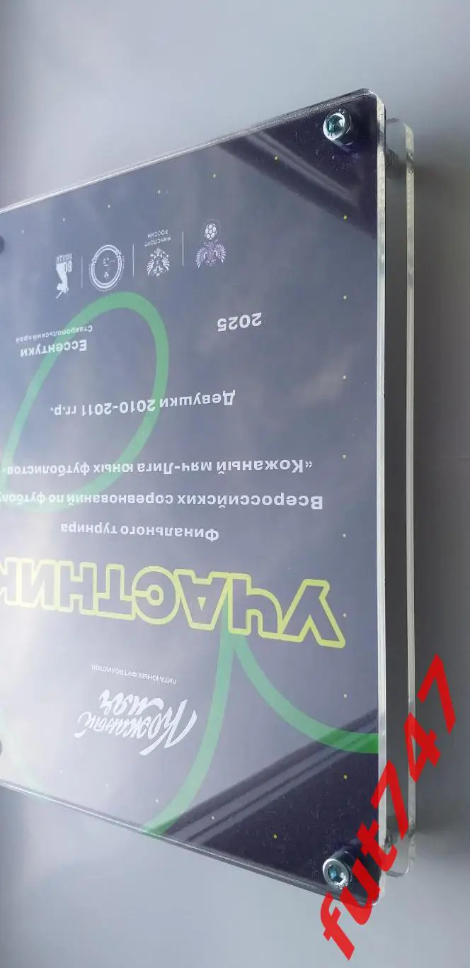 памятный приз команде участнику турнира Кожаный мяч 2