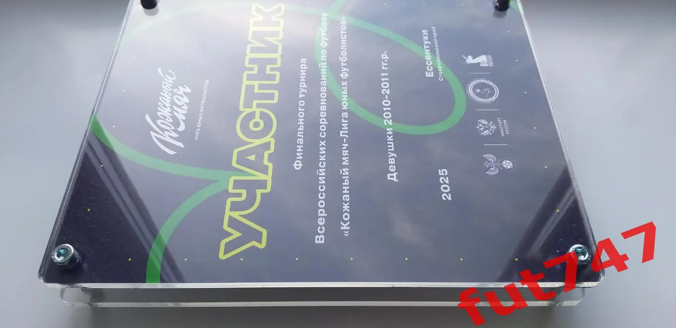 памятный приз команде участнику турнира Кожаный мяч 3