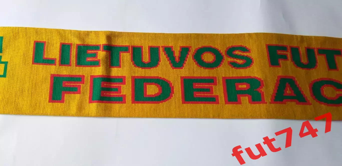 шарф Литва и федерация футбола Литвы...двусторонний....фирмы IVEGA Литва 6