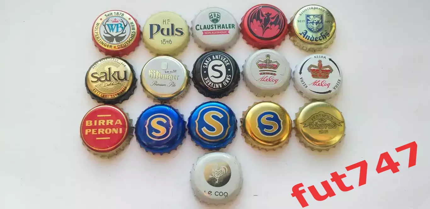 пробка пивная Эстония Saku Olletehas 1820 и другие зарубежье без повторов 1