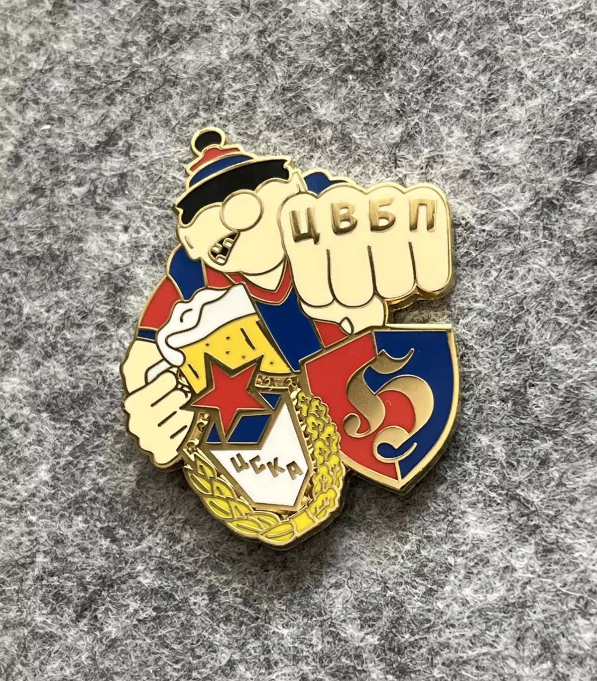Значок. Фанат ЦСКА. ЦВБП 1
