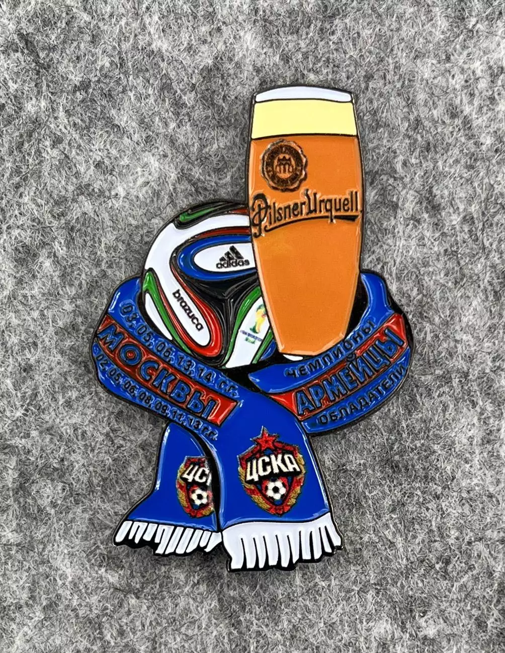 Значок ЦСКА. Футбол & пиво Pilsner