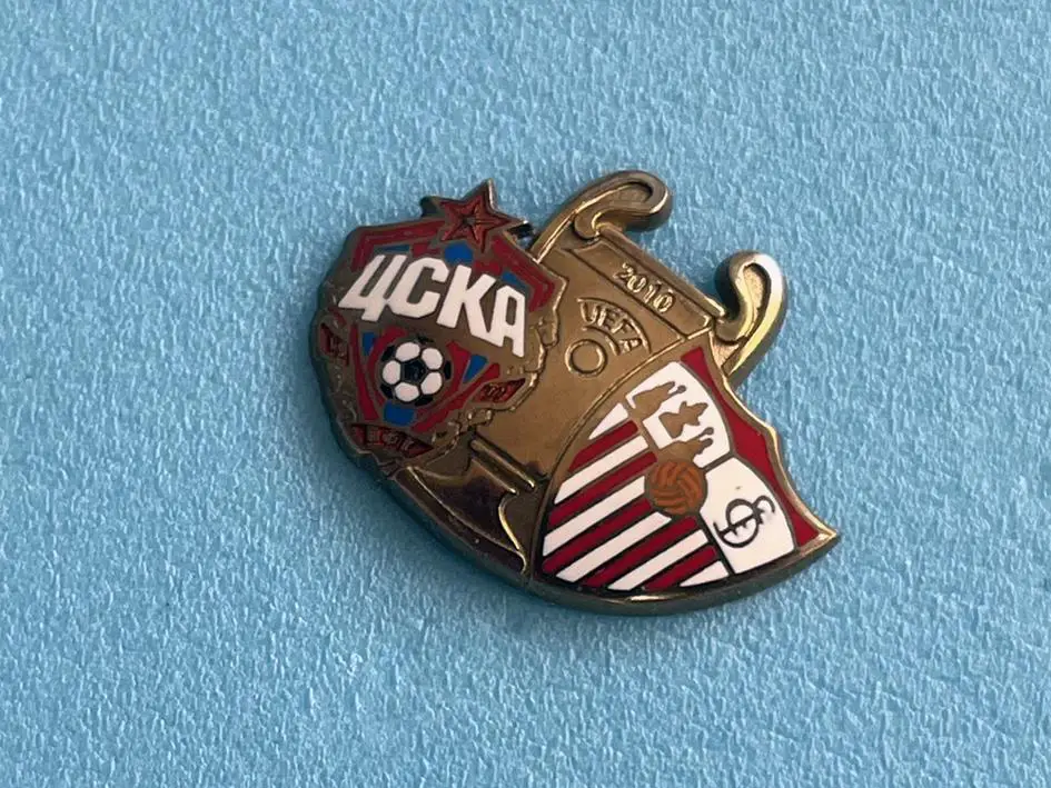 Значок ЦСКА ПФК - Севилья ФК. Лига чемпионов 2009/10г