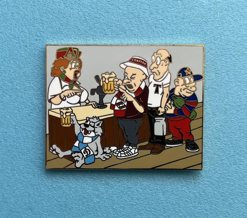 Значок Пивная. Локомотив, Спартак, Торпедо, ЦСКА, Динамо