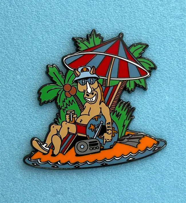 Значок ЦСКА на отдыхе. Вид 1