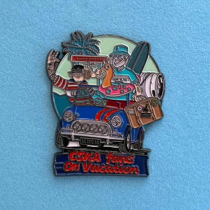 Значки ЦСКА на отдыхе