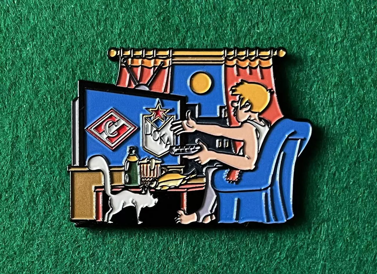 Значок Главное дерби под пиво. Спартак - ЦСКА