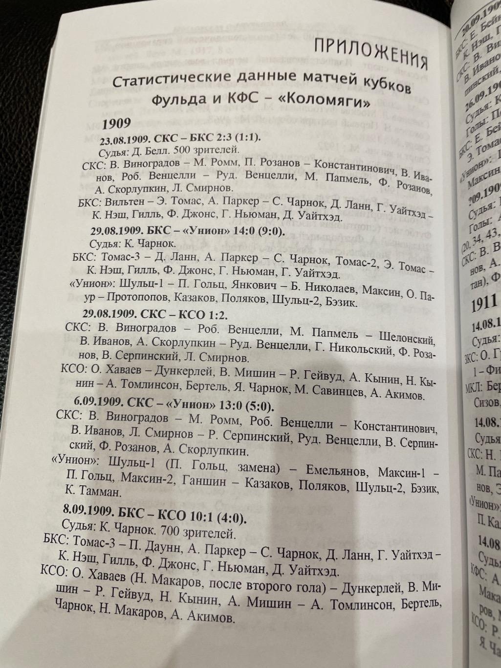 Московская футбольная лига 1910-1922. Г.Калянов 3