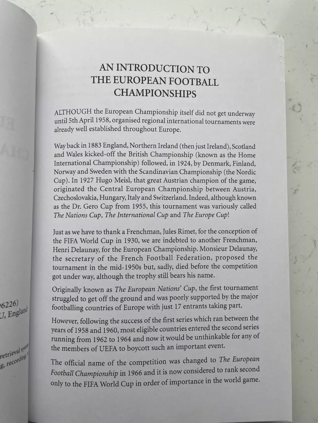 The complete European Championships 1