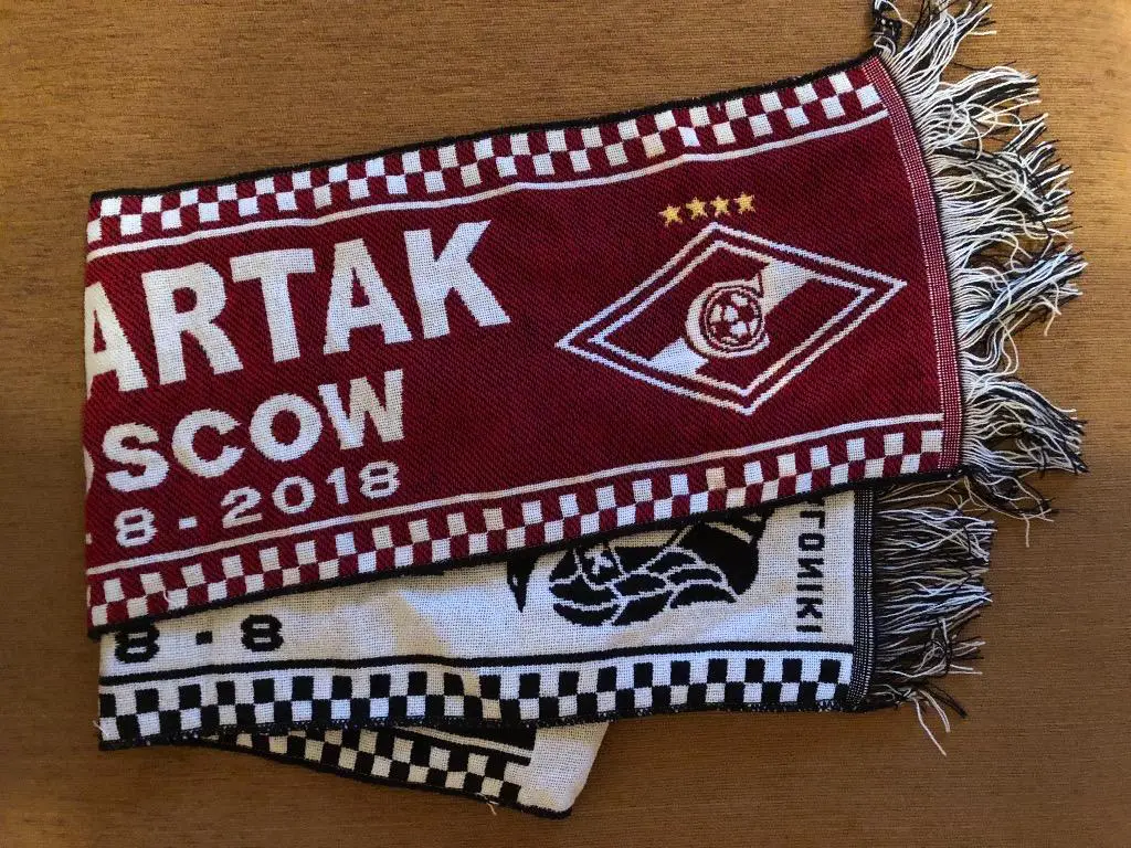 Шарф матчевый ПАОК - Спартак Москва 08.08.2018. 1