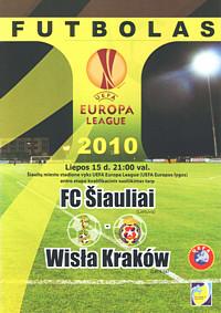 Шауляй Литва - Висла Краков Польша 2010 Лига Европы