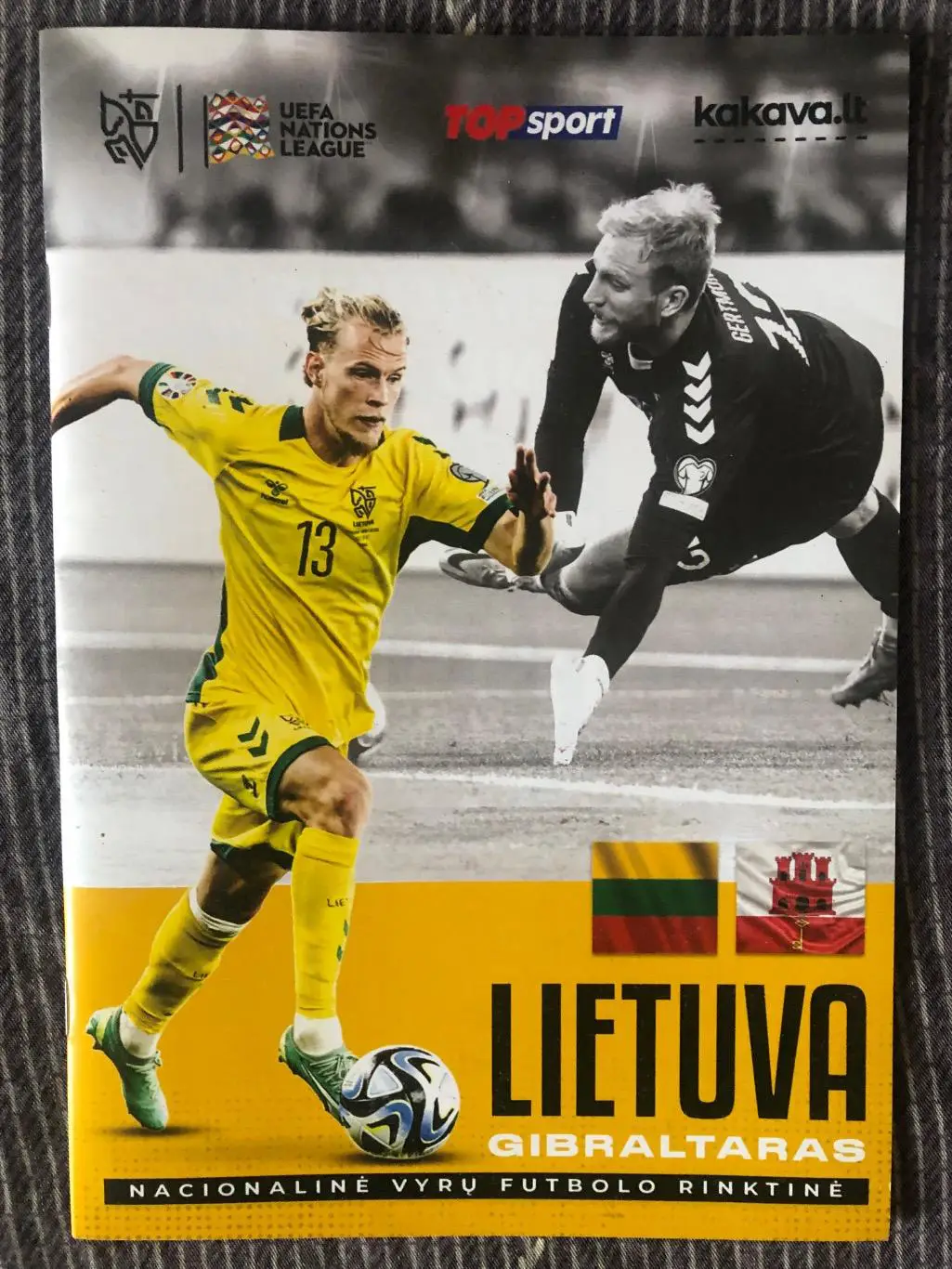 Литва - Гибралтар 2024 Лига Наций