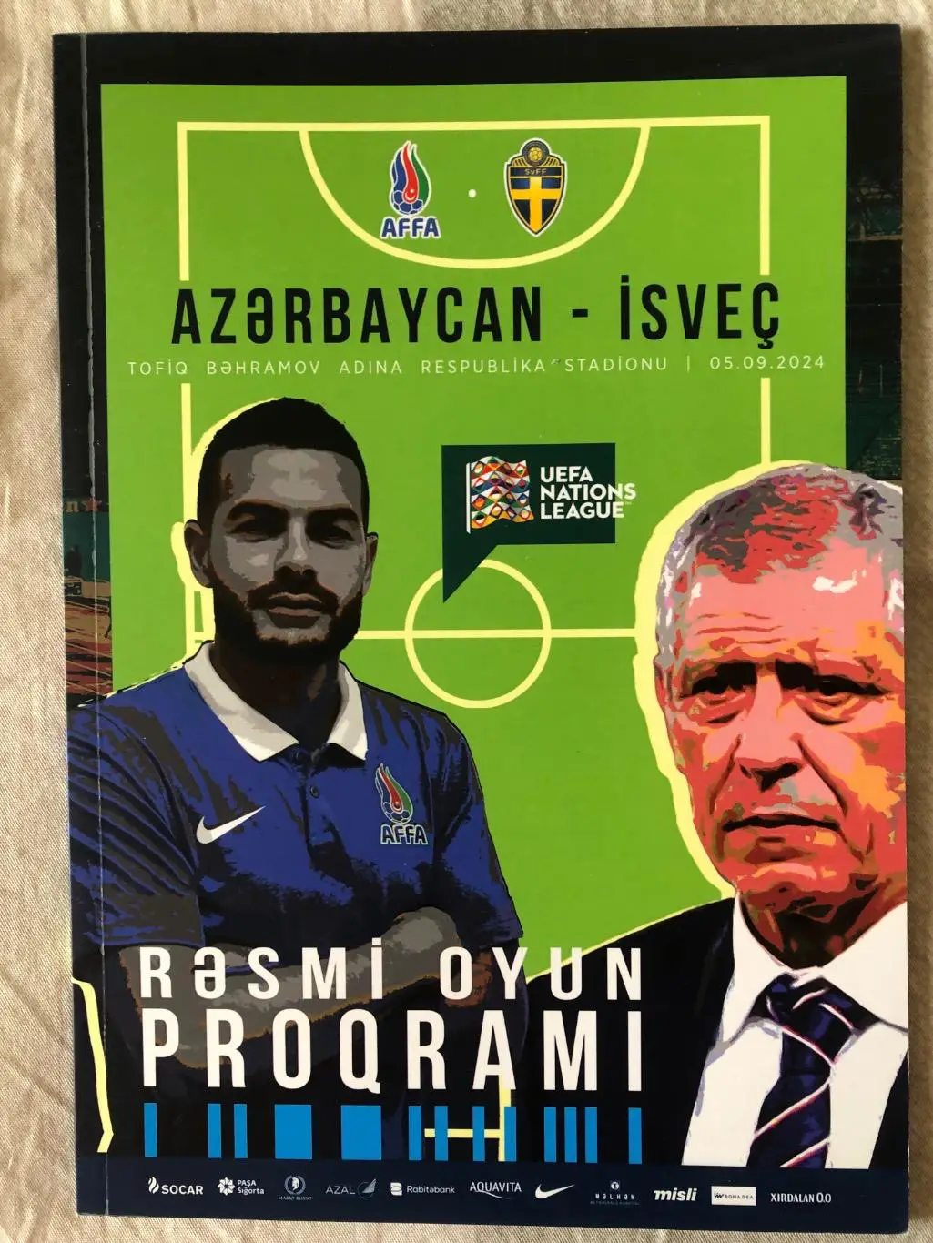 Азербайджан - Швеция 2024 Лига Наций