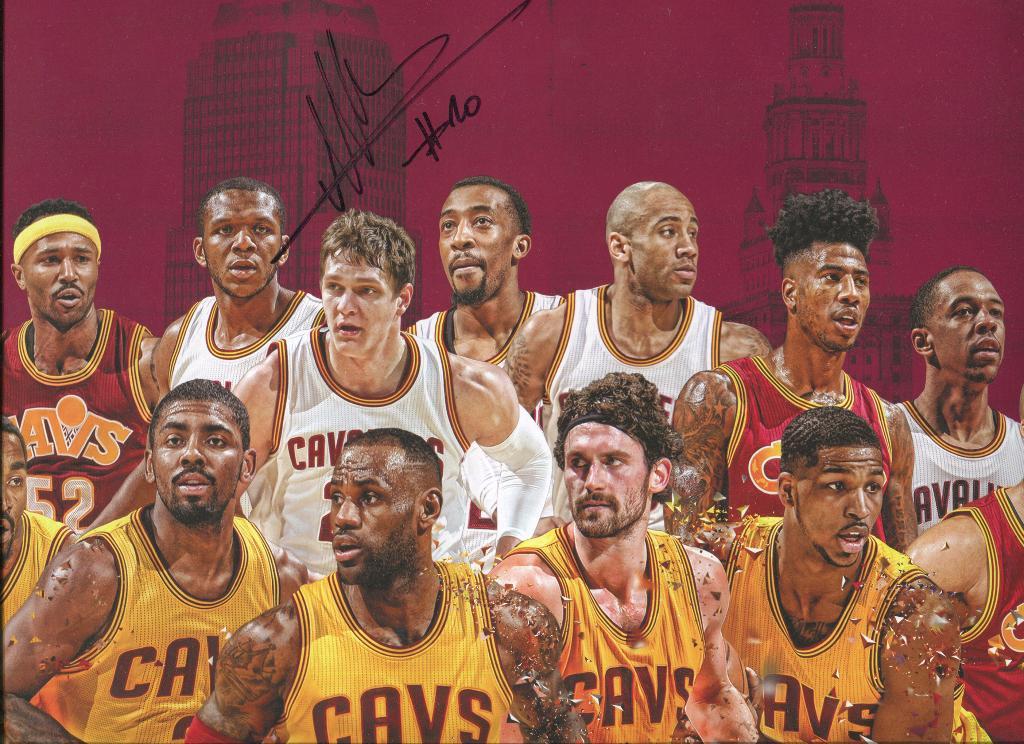 Баскетбол НБА NBA Тимофей Мозгов Кливленд Кавальерс 2016 оригинальный автограф 2