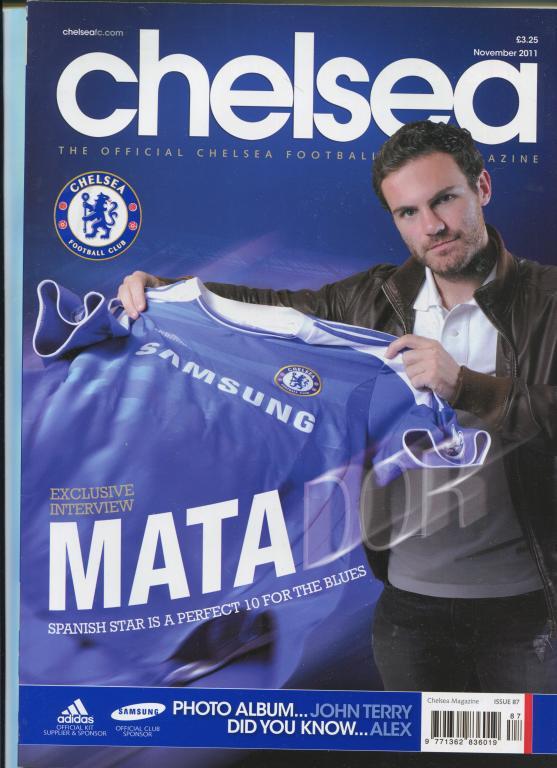 Официальный журнал Челси Chelsea ноябрь 2011
