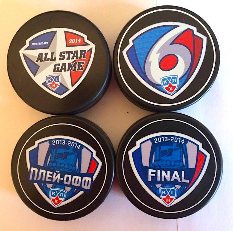 Хоккей КХЛ коллекция шайб сезона 2013/14 / + All Star Game + плей-офф + финал 1