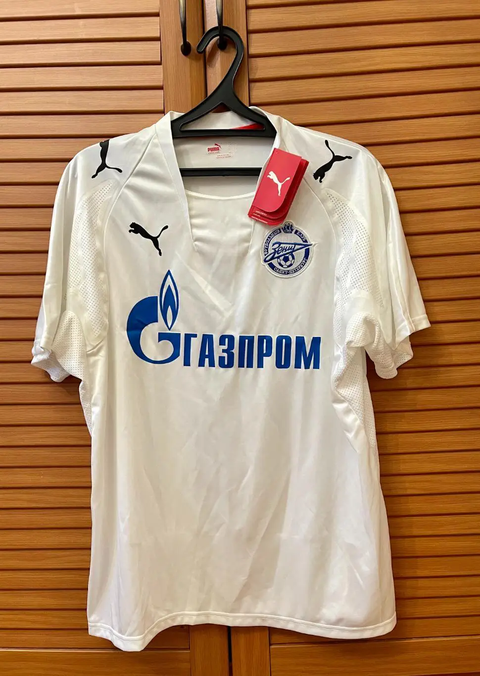 футболка белая Зенит Санкт-Петербург 2008/09 размер L Puma