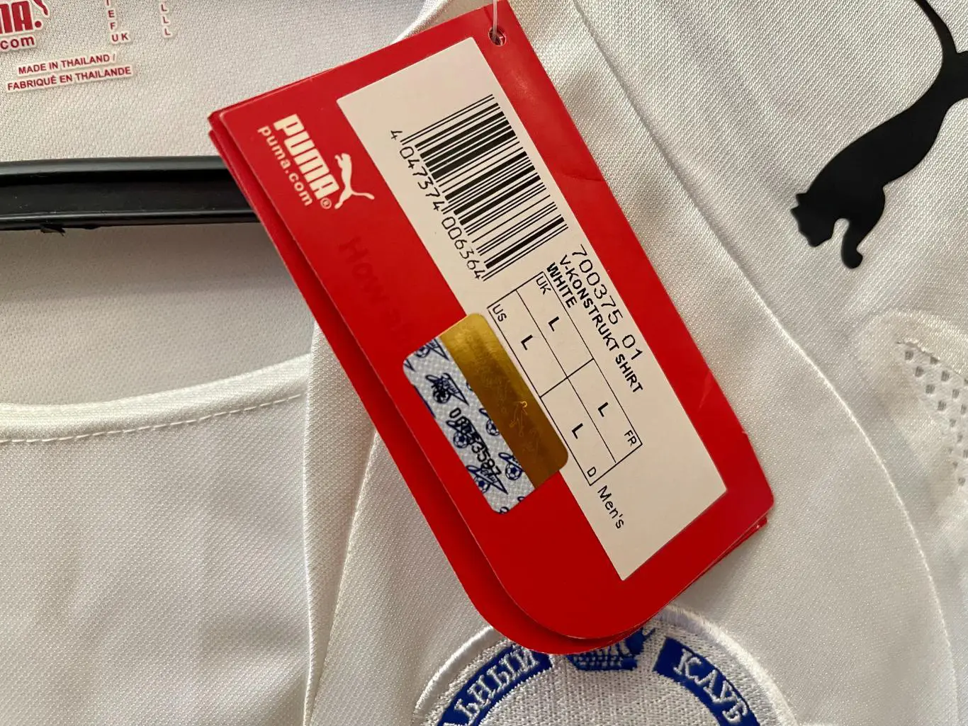 футболка белая Зенит Санкт-Петербург 2008/09 размер L Puma 2