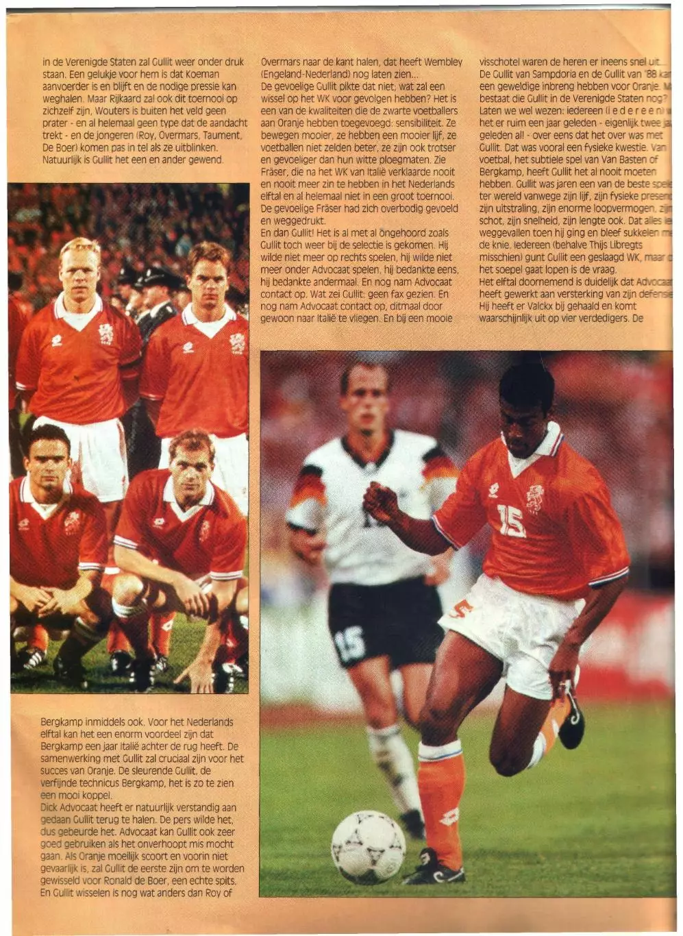 Voetbal Nederland 1994 N 16 2