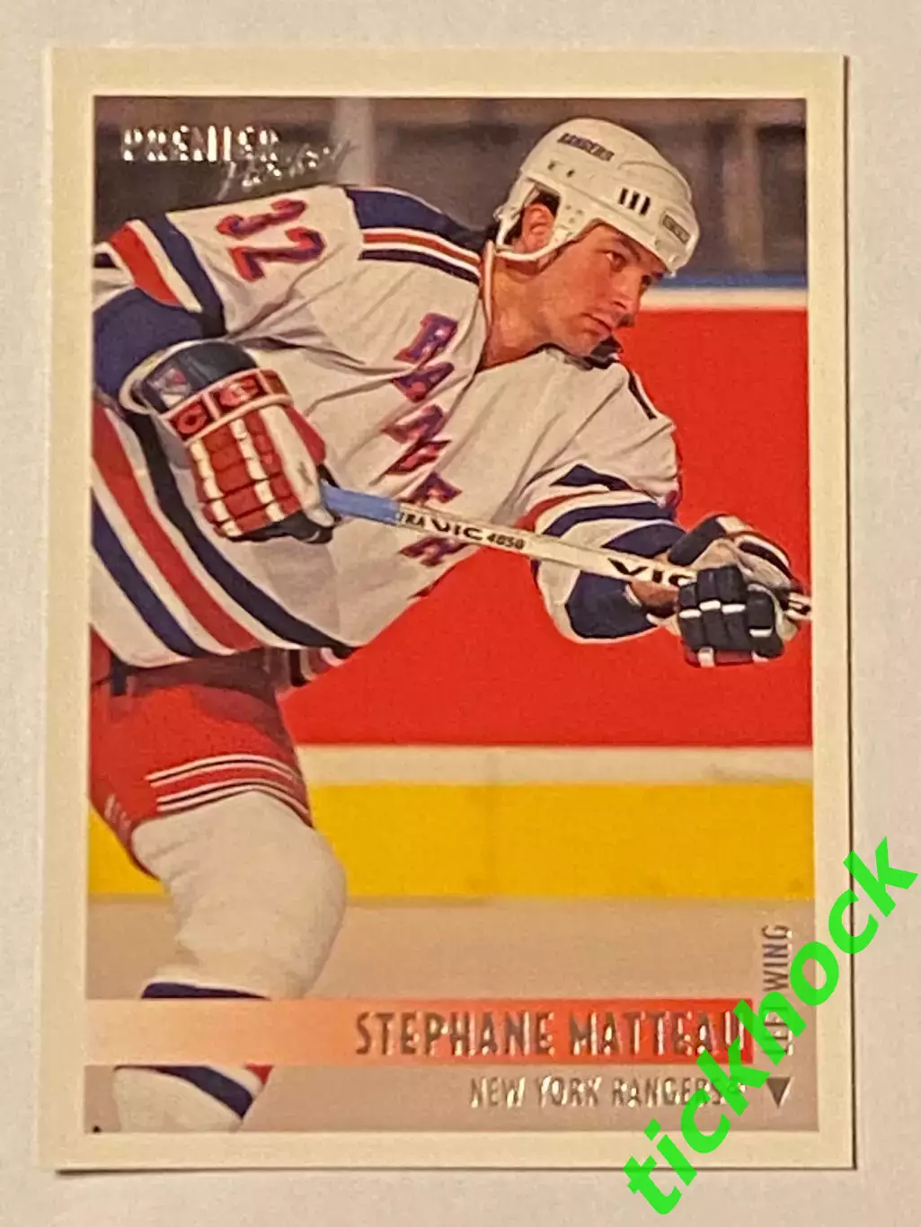 Стефан Матто _ Нью-Йорк Рейнджерс - TOPPS Premier hockey - 1994