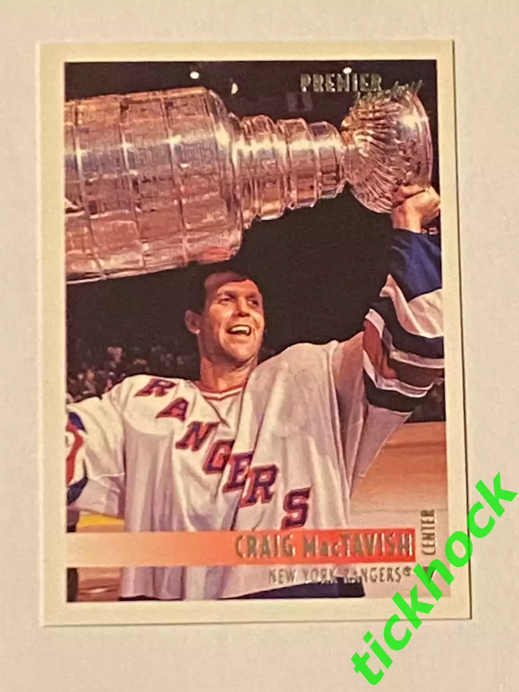 Крейг Мактавиш _ Нью-Йорк Рейнджерс - TOPPS Premier hockey - 1994