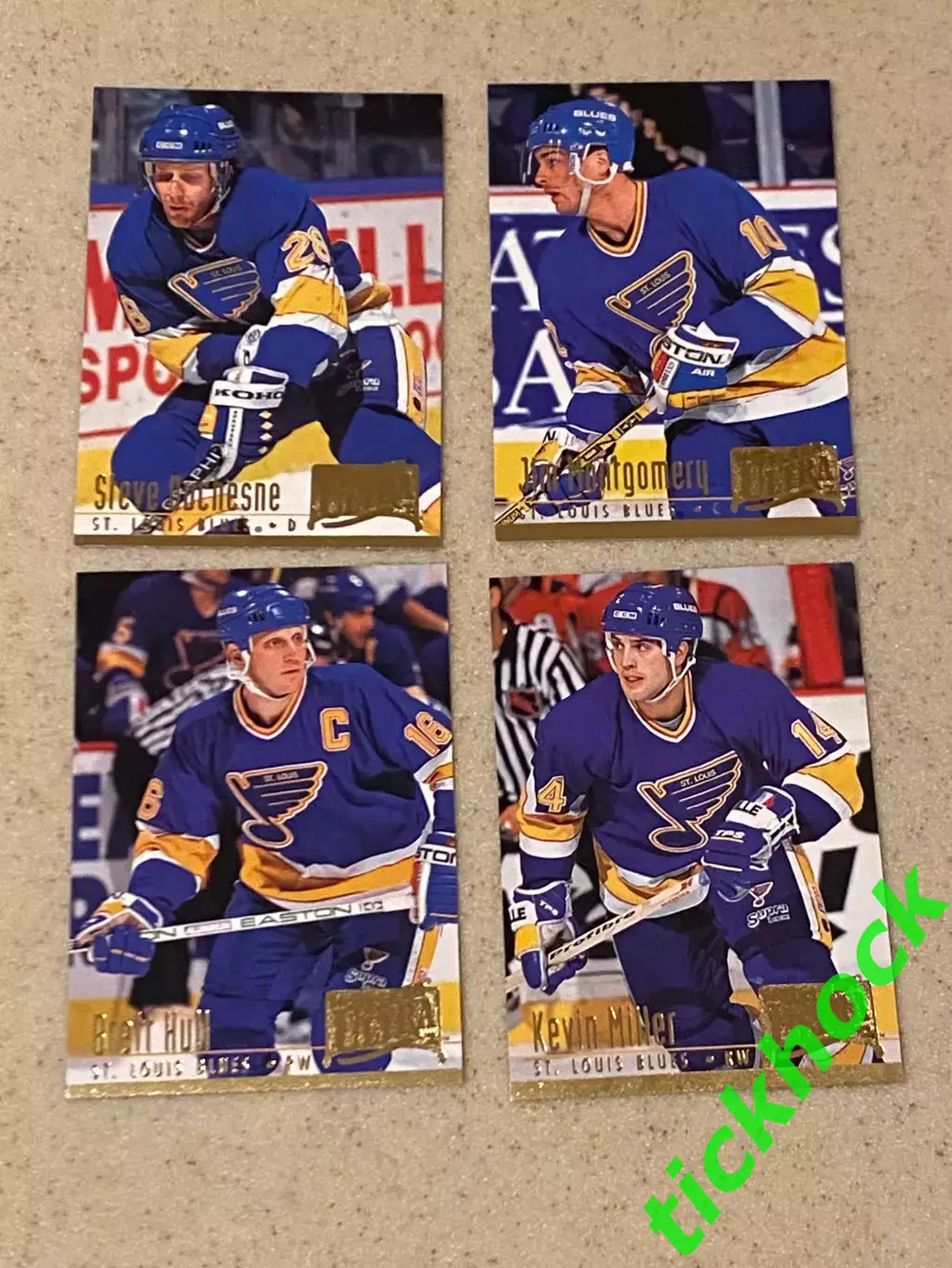 Сент-Луис Блюз 4 карточки - FLEER Ultra - 1994