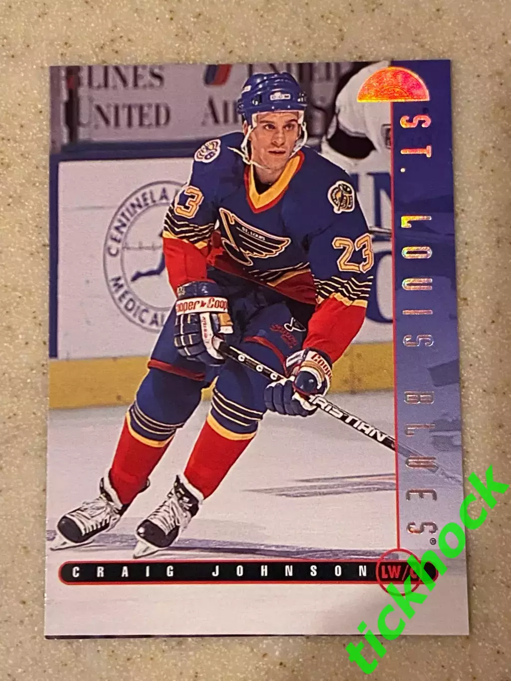 Крейг Джонсон Сент Луис Блюз - LEAF / DONRUSS 1995