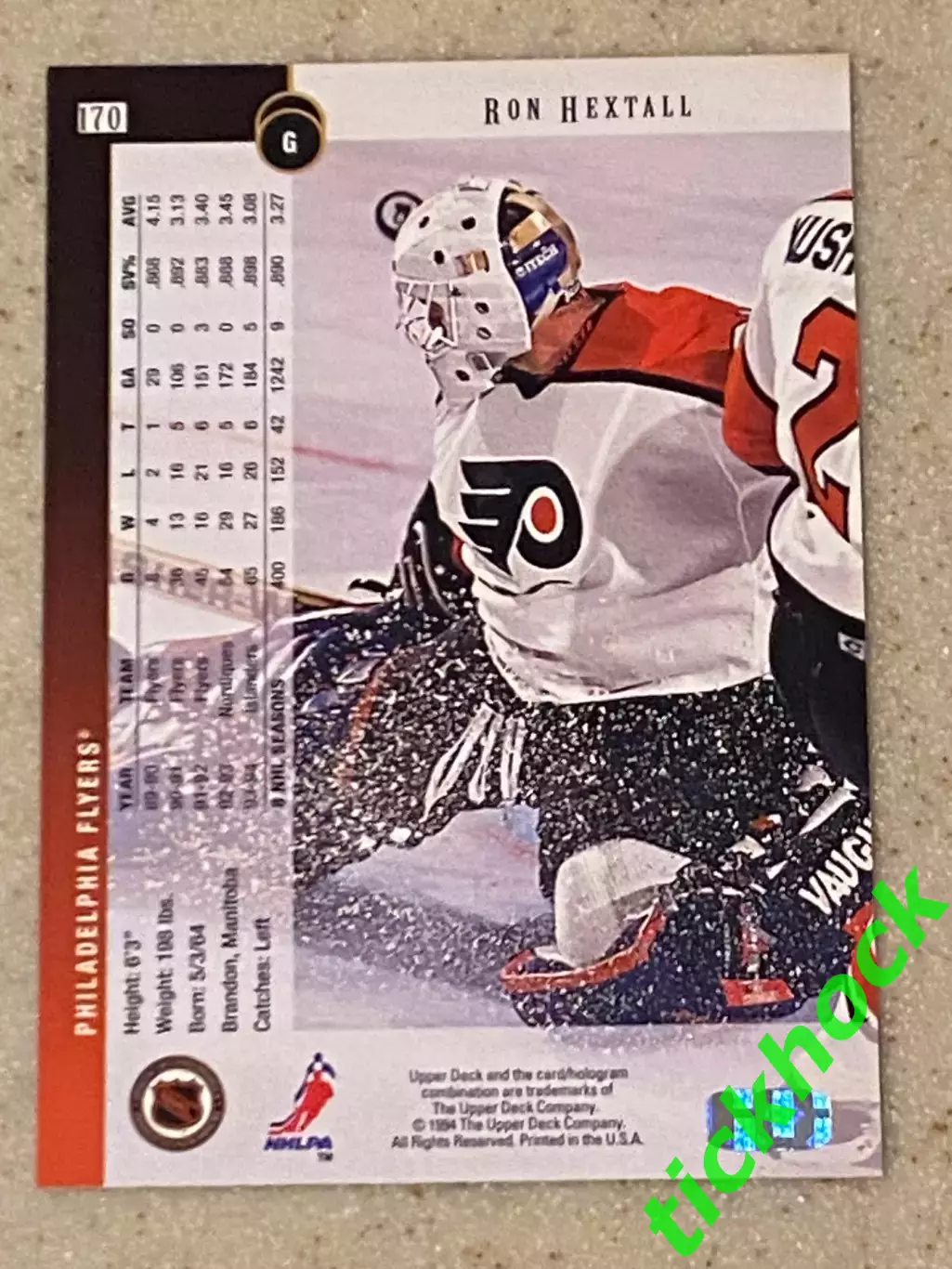 Рон Хекстолл_ Филадельфия Флайерс - Upper Deck - 1994 1