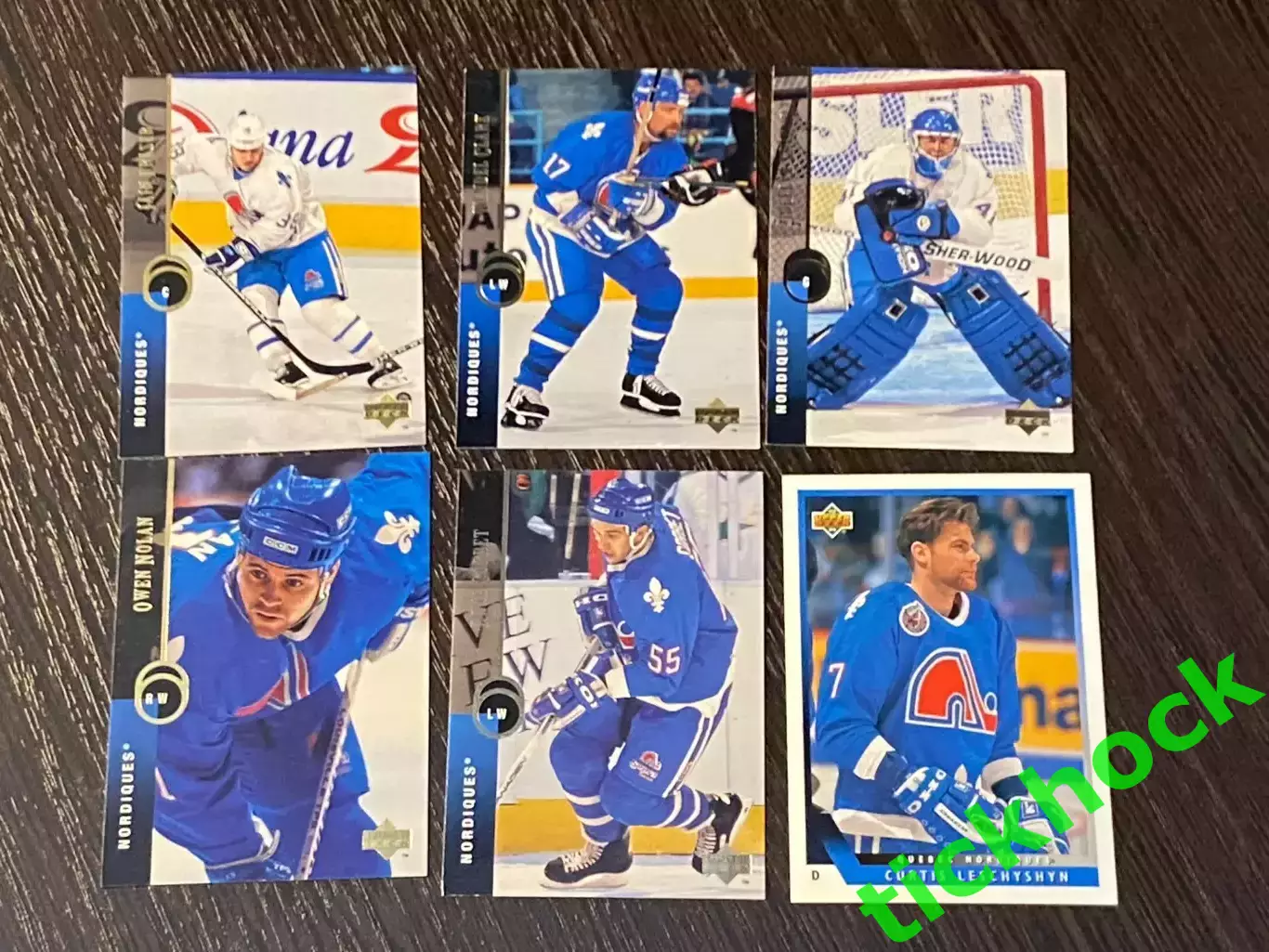 Квебек Нордикс 6 карточек - Upper Deck