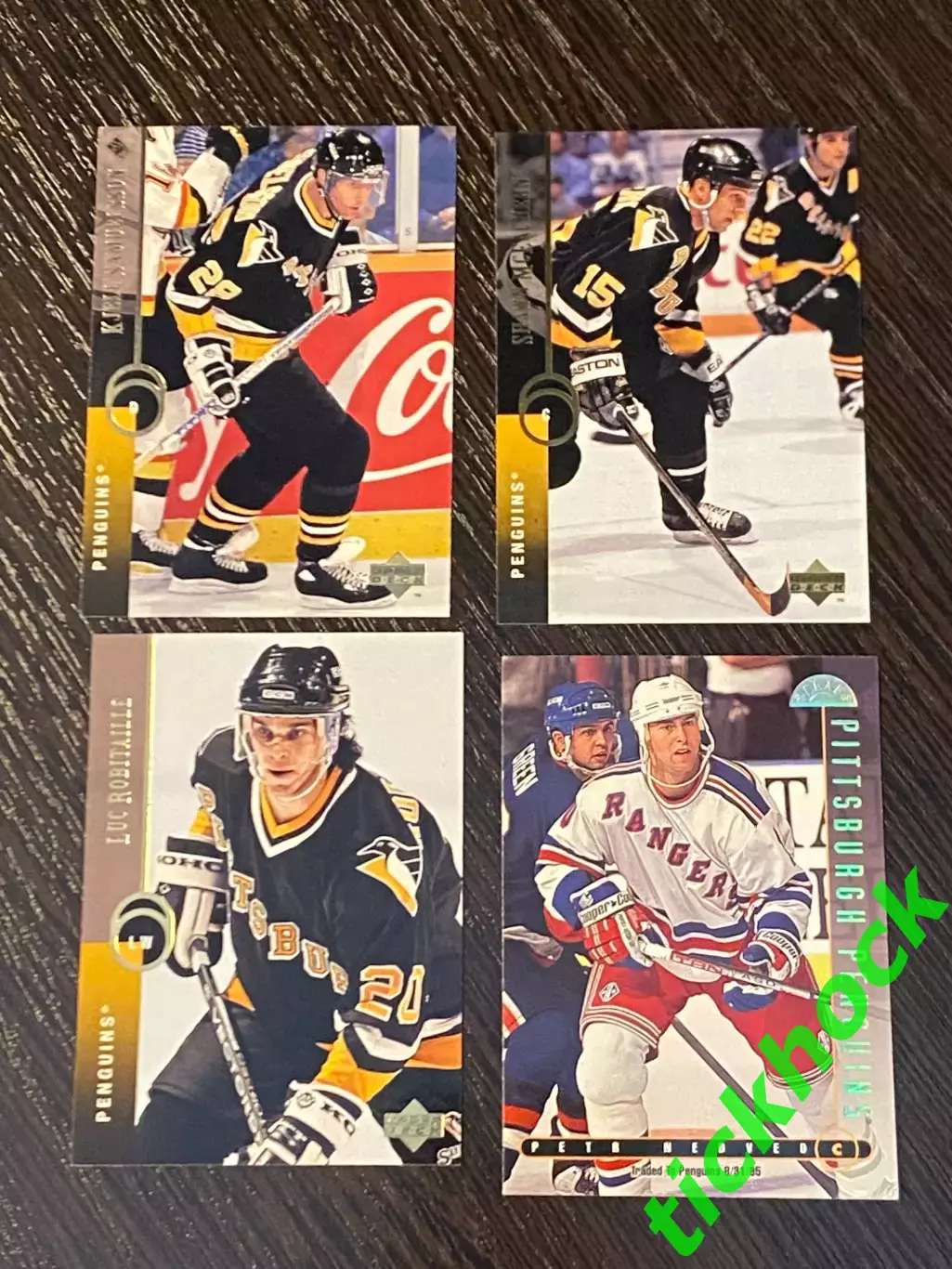 Питтсбург Пингвинз 4 карточки- Робитайл, Макичерн, Самуэльсон, Недвед