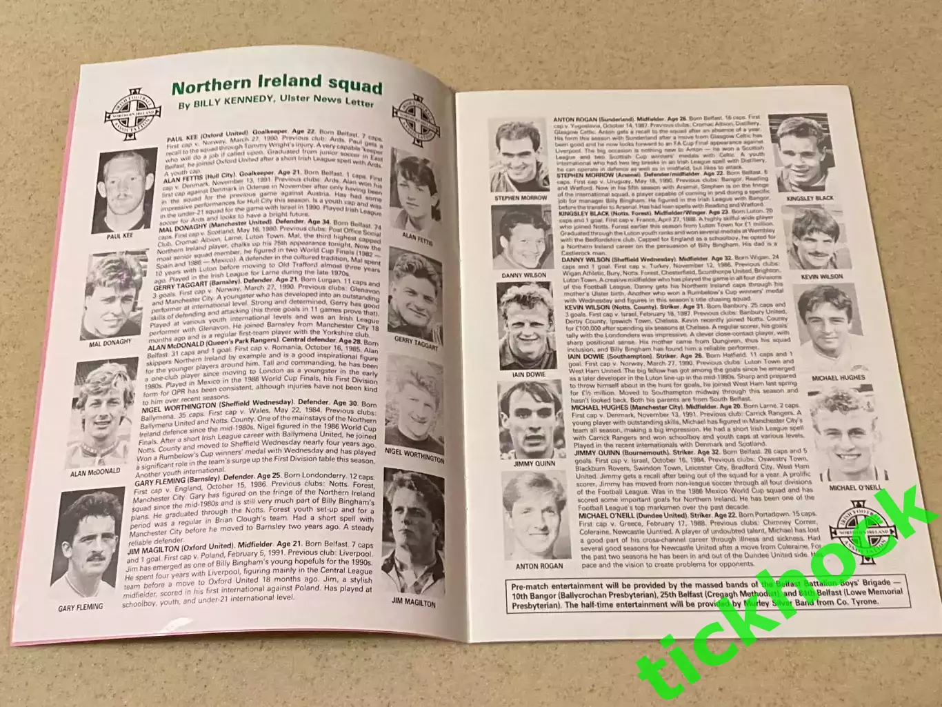 Северная Ирландия - Литва 28.04.1992 ____ _ SY 2