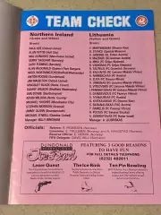 Северная Ирландия - Литва 28.04.1992 ____ _ SY