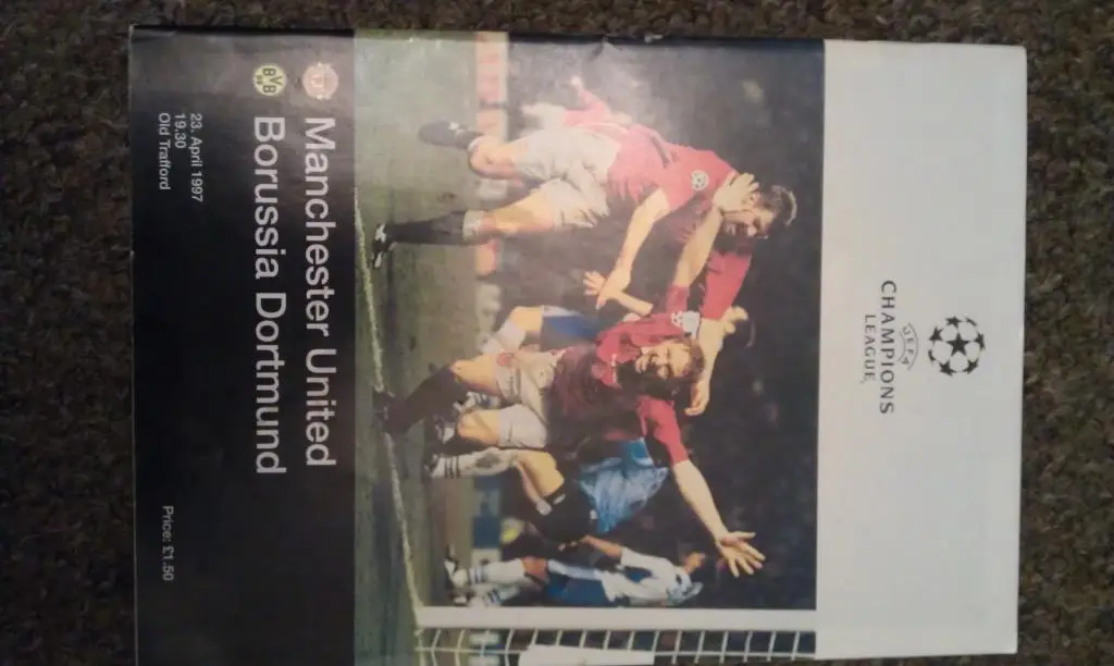 ЛЧ Манчестер Юнайтед - Боруссия Дортмунд . Лига чемпионов 1997